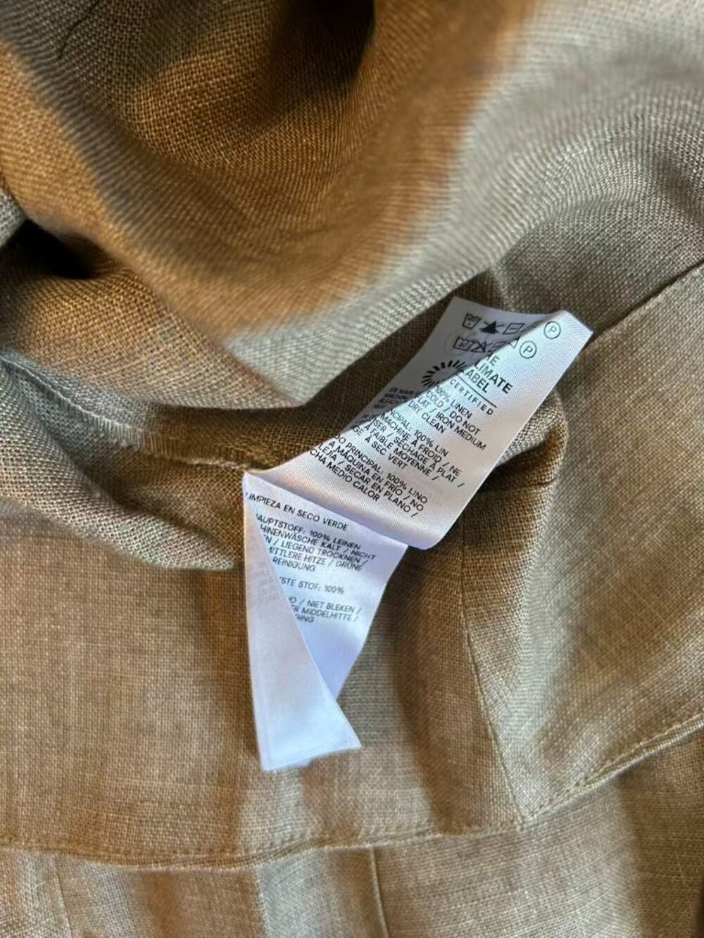 Reformation Cecilia Linen Midi Dress Sz4 Dark Camel French Quiet Lux Minimalist - Picture 8 of 9